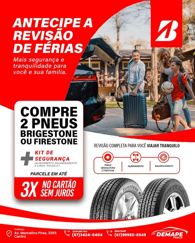 Campanha Antecipe a revisão de férias, Demape Pneus