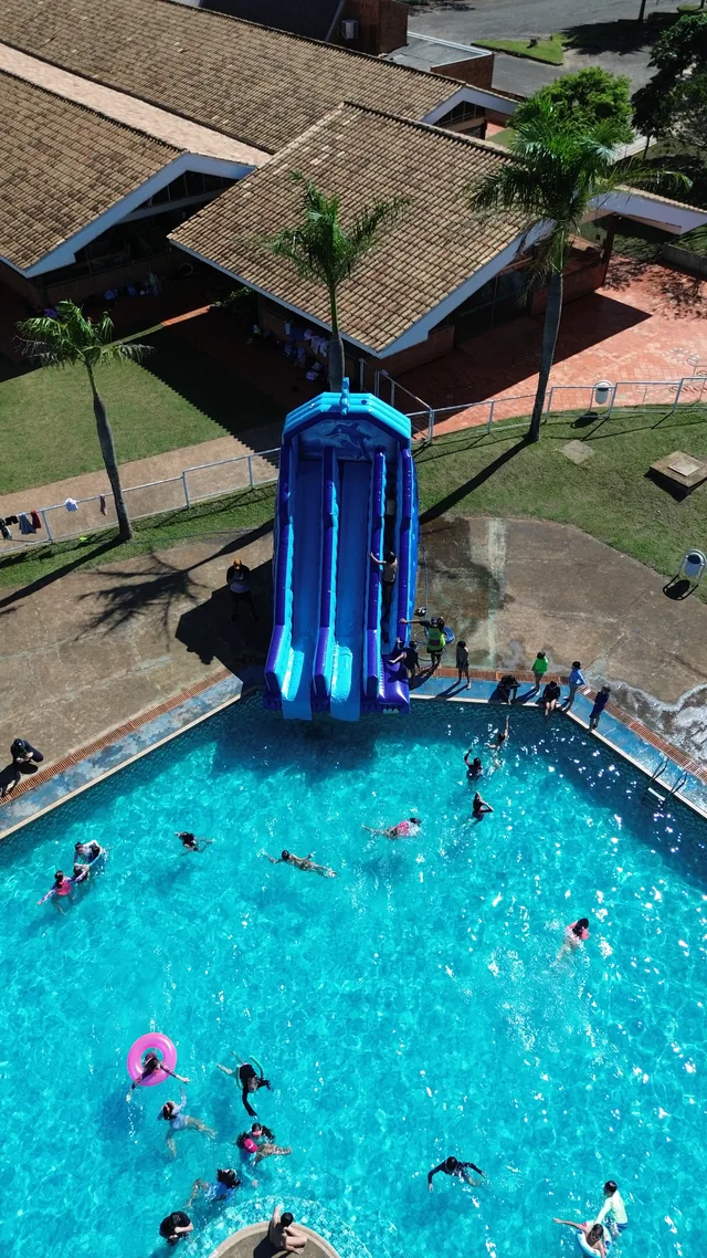 Filmagem aérea de evento com drone