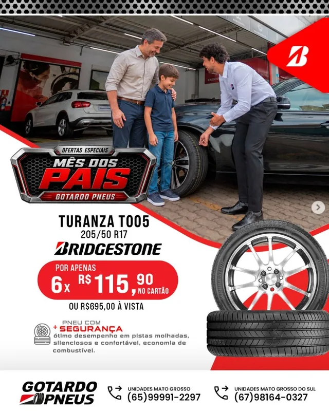 Promoção Turanza T005, Gotardo Pneus