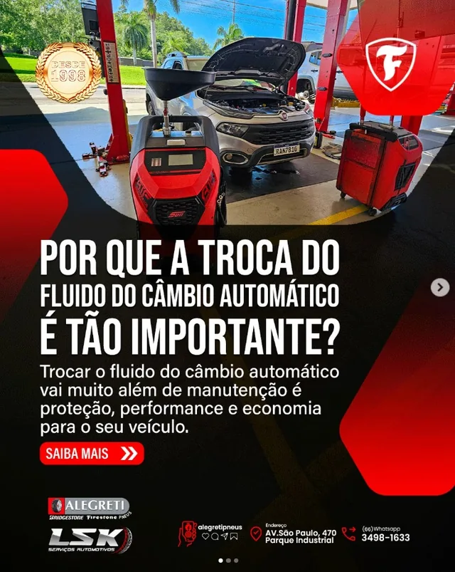 Conteúdo sobre troca de fluido do câmbio, LSK Serviços Automotivos