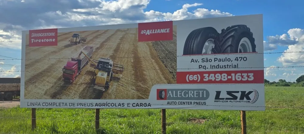 Outdoor de pneus agrícolas e de carga, Alegreti Auto Center